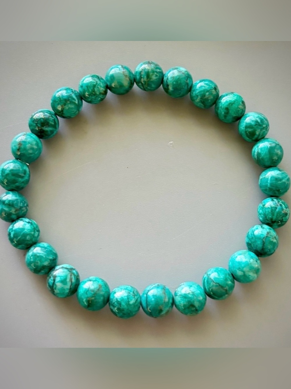 Green Turquoise Handcrafted Bead Bracelet